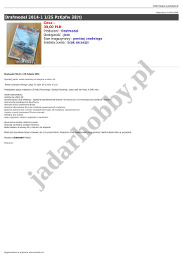 Drafmodel 2014-1 1/25 PzKpfw 38(t)