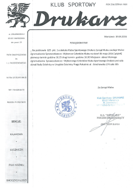 powiadomienie walne