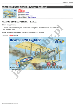 Valom 14415 1/144 Bristol F.2B Fighter - Double set