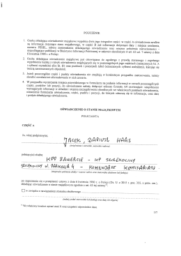Page 1 2 POUCZENIE . Osoba składająca oświadczenie majątkowe