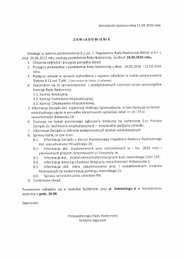 Zaproszenie 18.04.2016