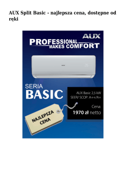 AUX Split Basic - najlepsza cena, dostępne od ręki