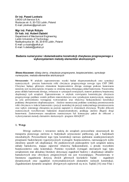 Artykuł EIN 2015 PL - Eksploatacja i Niezawodność