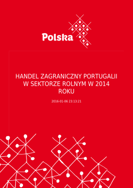 handel zagraniczny portugalii w sektorze rolnym w 2014 roku