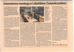 Internetowa rewolucja w województwie Lubelskiem i