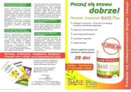 Proszek zasadowy BASE Plus - ulotka