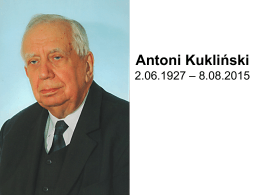 prof. Antoni Kukliński - EUROREG