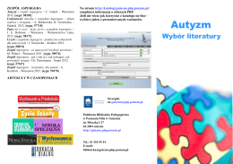 Autyzm folder1 - PBP w Poznaniu Filia w Gnieźnie