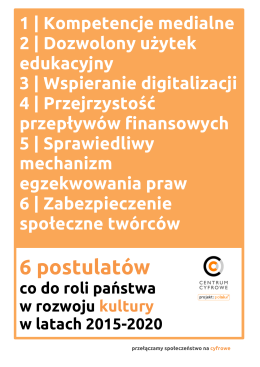 pobrania i rozpowszechniania - Centrum Cyfrowe Projekt: Polska
