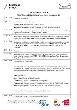 Program konferencji 24.11.15 Wrocław