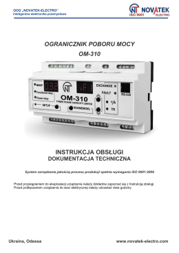 Trójfazowy ogranicznik mocy OM-310 - Novatek
