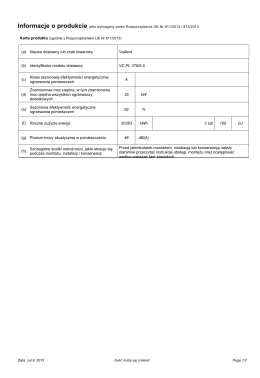 (b) Identyfikator modelu dostawcy VC PL 376/5-5