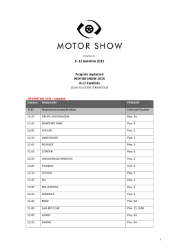 PROGRAM - Motor Show