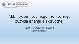 AEL - system zdalnego monitoringu zużycia energii