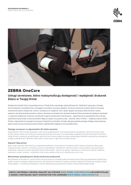 Zebra OneCare Printer Data Sheet - HIT
