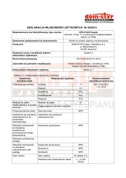 EPS S 044 FASADA Deklaracja WU - Dom-Styr