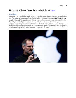 10 rzeczy, którymi Steve Jobs zmienił świat Link→