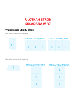 ULOTKA 6 STRON SKŁADANA W "C"