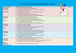 Oferta zajęć podczas ferii zimowych w Zespole Szkół w Przytułach