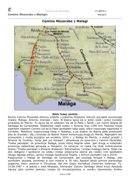 Camino Mozarabe z Malagi