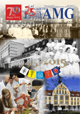 Gazeta AMG październik 2015 - Gdański Uniwersytet Medyczny