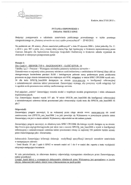pytania odpowiedzi 1 zmiana siwz