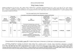 Treść ogłoszenia