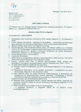 Zapytanie o ofertę