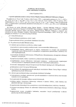 Treść uchwały - Miasto i Gmina Skępe