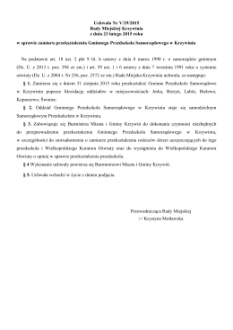 Nr V/29/2015 - Urząd Miasta i Gminy Krzywiń