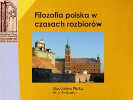 Filozofia polska w czasach rozbiorów