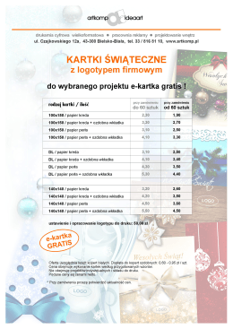 cennik kartek świątecznych w pdf