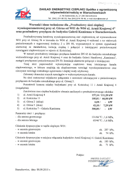 JA zAKŁAo ENERGETYKI cIEPLNEJ spółka z ograniczoną