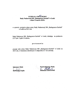 Uchwała nr 10/R/2015
