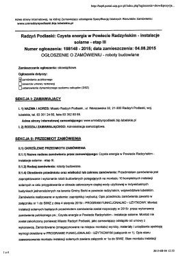 Radzyń Podlaski: Czysta energia w Powiecie Radzyńskim