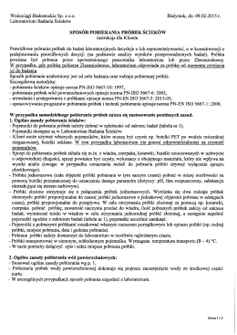 Wodociągi Białostockie Sp. z 0.0. Białystok, dn. 09.02.2015 r