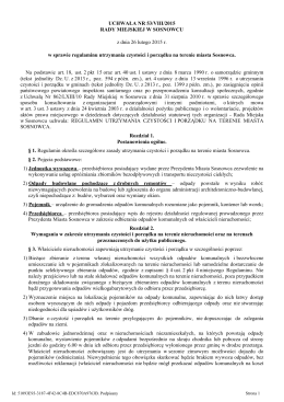 Uchwała Nr 53/VIII/2015 Rady Miejskiej w Sosnowcu z