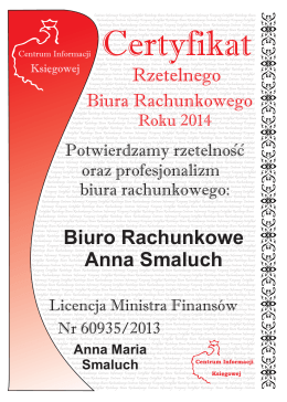 Pobierz - Biuro Rachunkowe Anna Smaluch