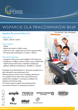 Helpdesk dla pracownik&oacute;w biur