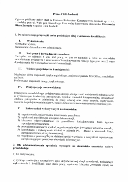 Nabór na stanowisko. - Centrum Kulturalno