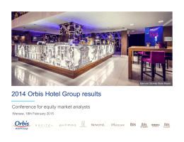 2014 - (FINAL) EN - Orbis Hotel Group results