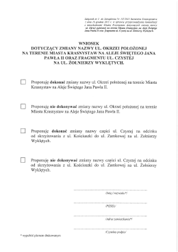 wniosek - Urząd Miasta Krasnystaw