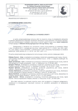 WOJEWODZKI SZPITAL SPECJALISTYCZNY im. Stefana
