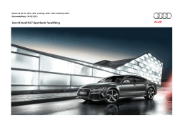 Cennik Audi RS7 Sportback facelifting