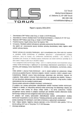 CLS Toruń Michał Kamil Bielecki ul. Dekerta 22, 87