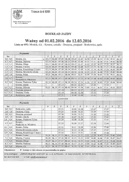 Ważny od 01.02.2016 do 12.03.2016