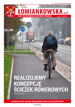 Gazeta Łomiankowska.pl nr 84 z 9 października 2015 (pdf 15,1 MB)