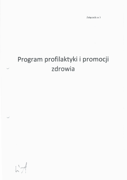 Program profilaktyki i promocji zdrowia