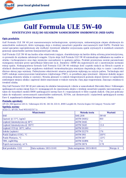 Gulf Formula ULE 5W-40