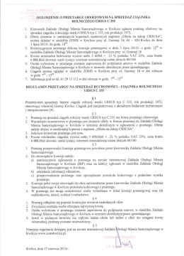 Treść ogłoszenia